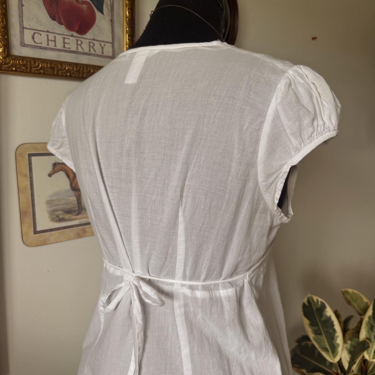 White babydoll cotton top (M)