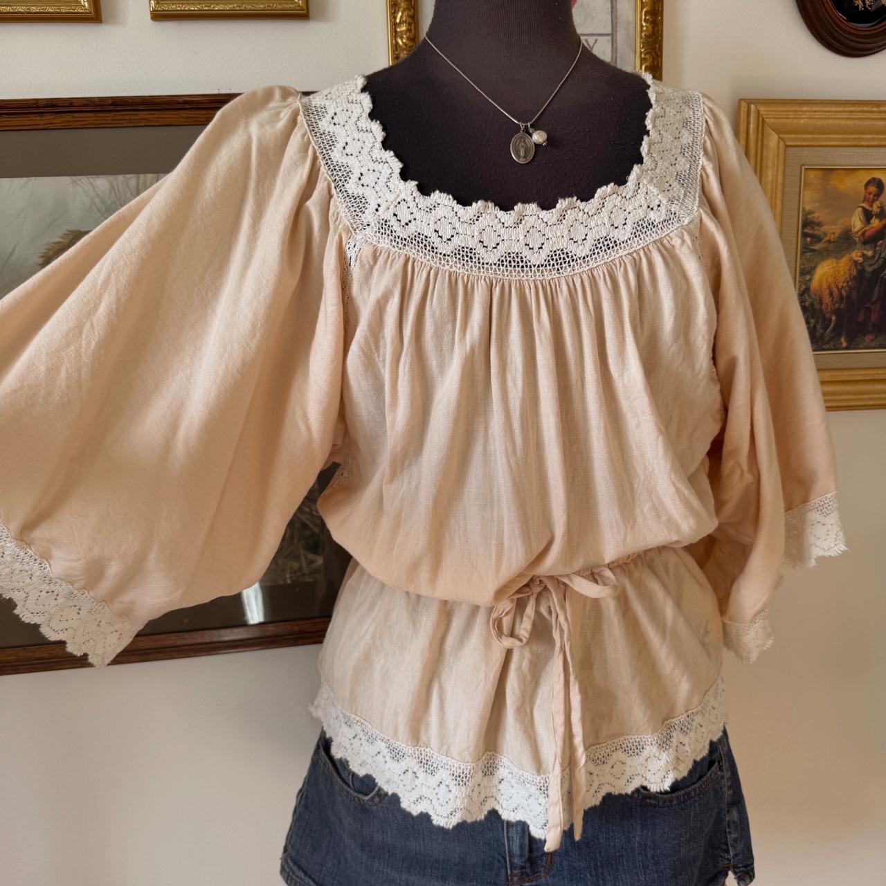 Blush boho princess blouse (M)