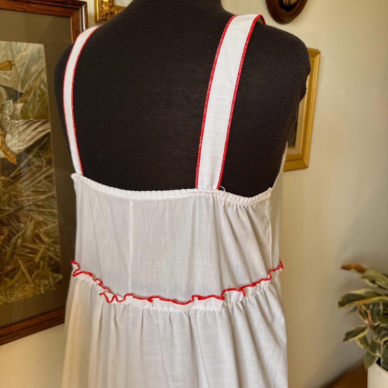 White prairie embroidered maxi dress (S)