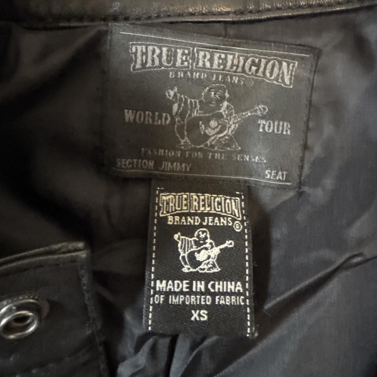 Black lambskin leather jacket (XS)