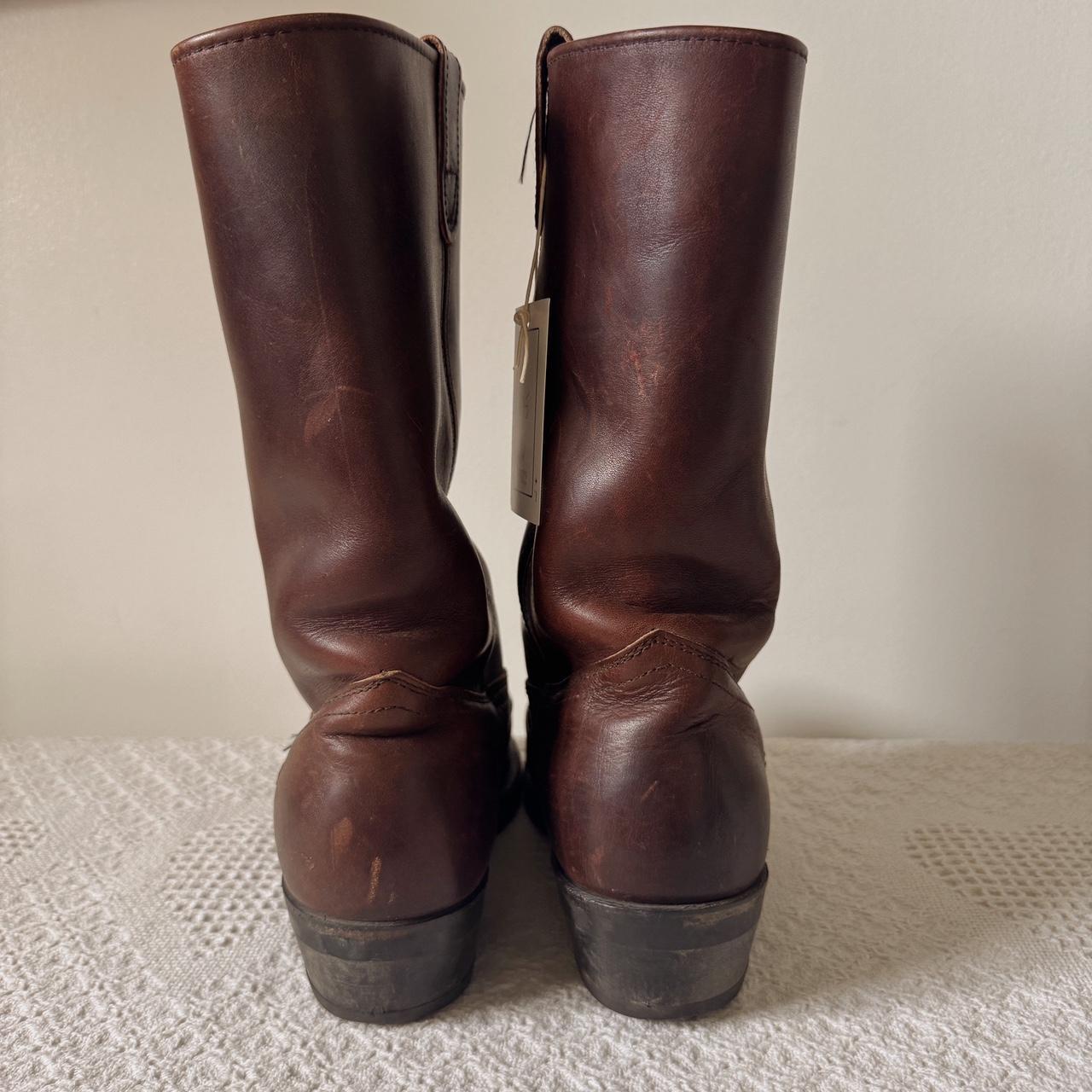 Brown leather cowboy boots (11)