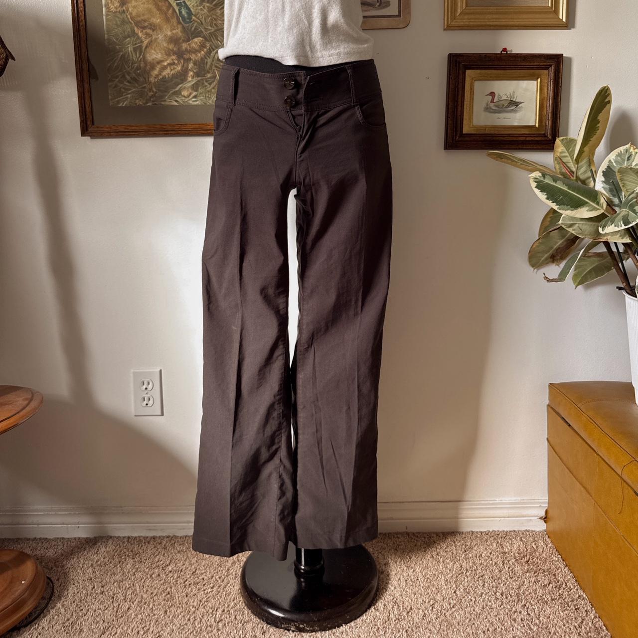Low rise brown trousers (S)