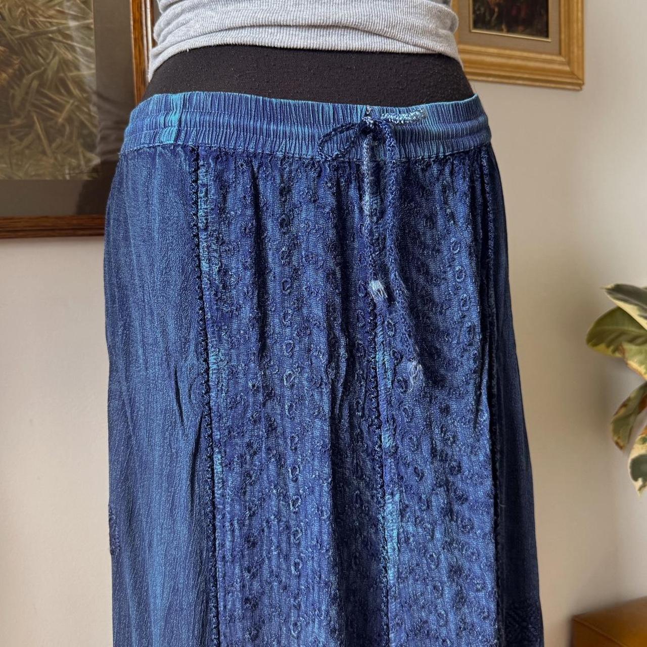 Sapphire blue fairy maxi skirt (L)