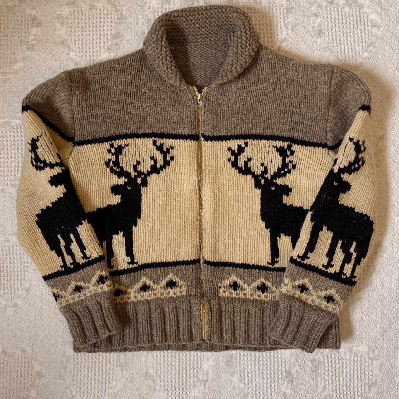 Vintage deer sweater (L)