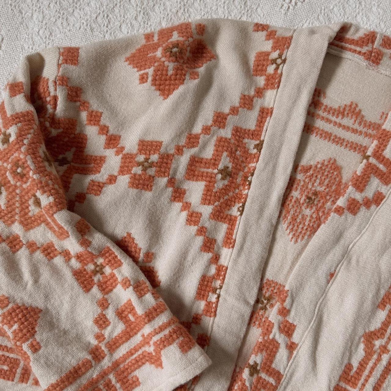 Boho western wool jacket (L)