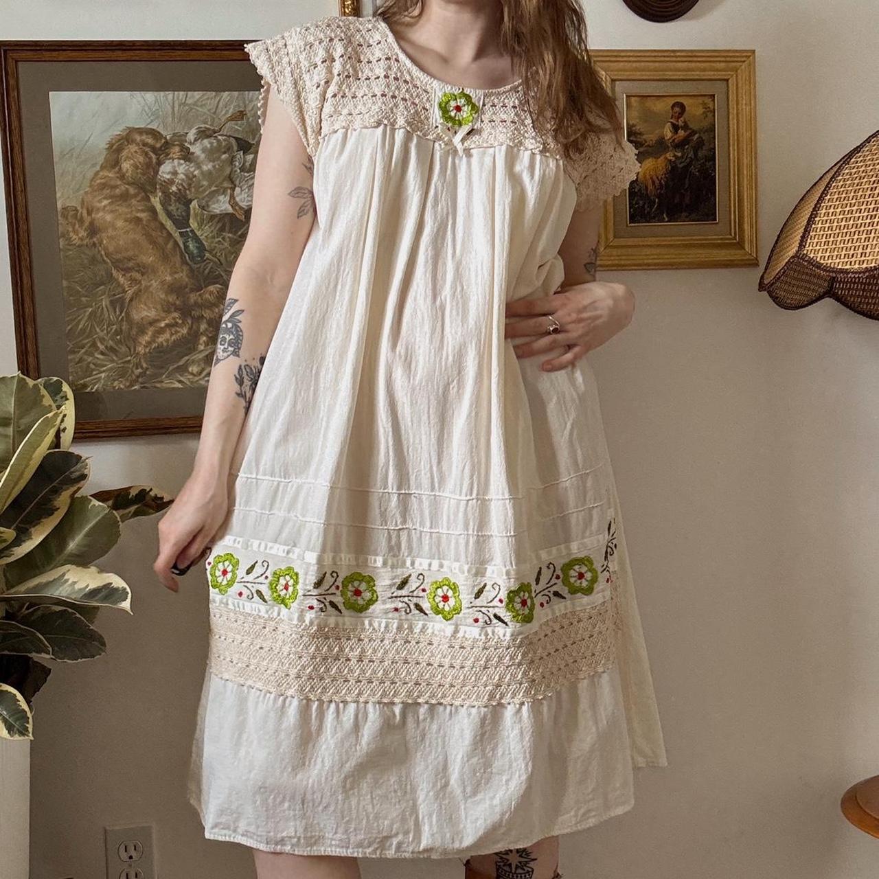 Cottage boho summer dress (L)