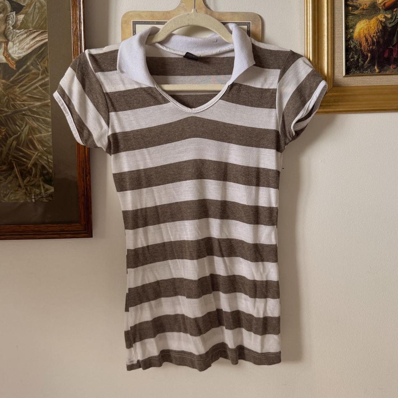 Y2K striped baby tee (XS)