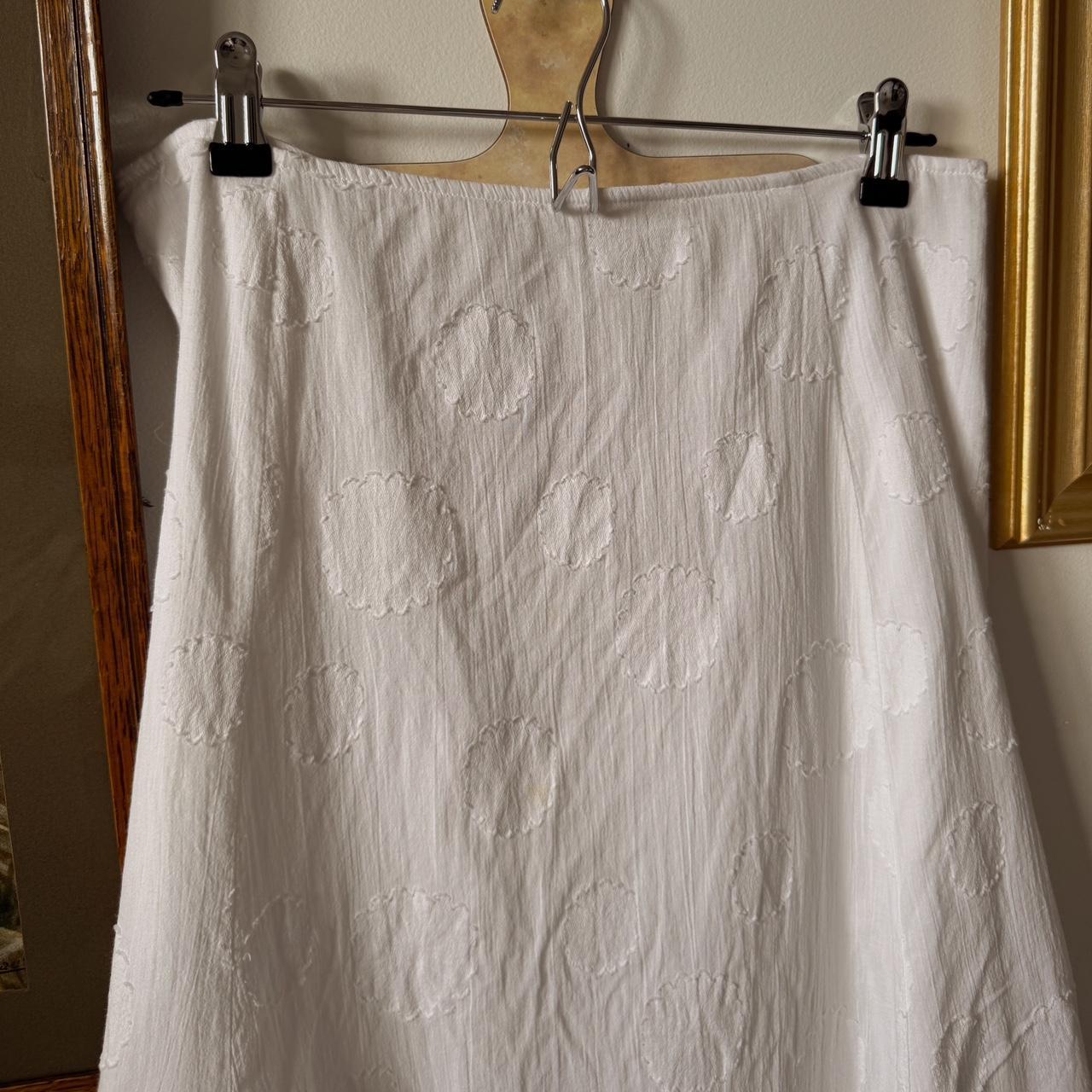 White 90s maxi skirt (31")