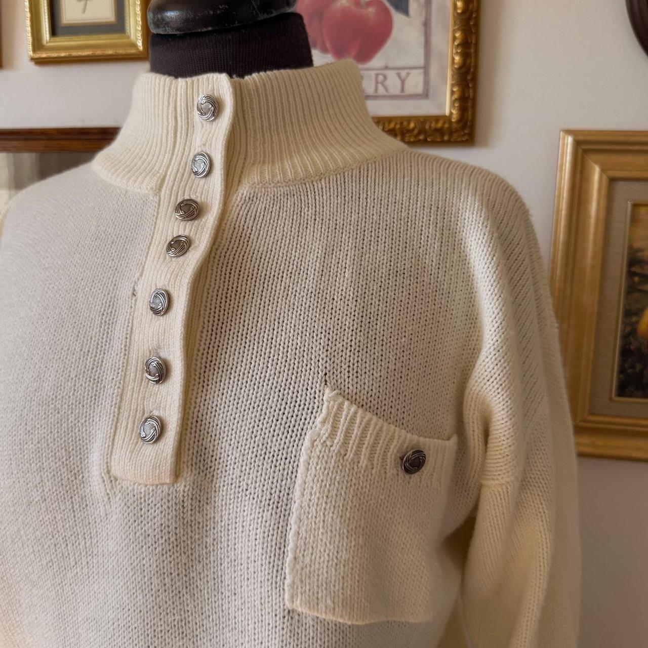 90s slouchy mock neck sweater (S)