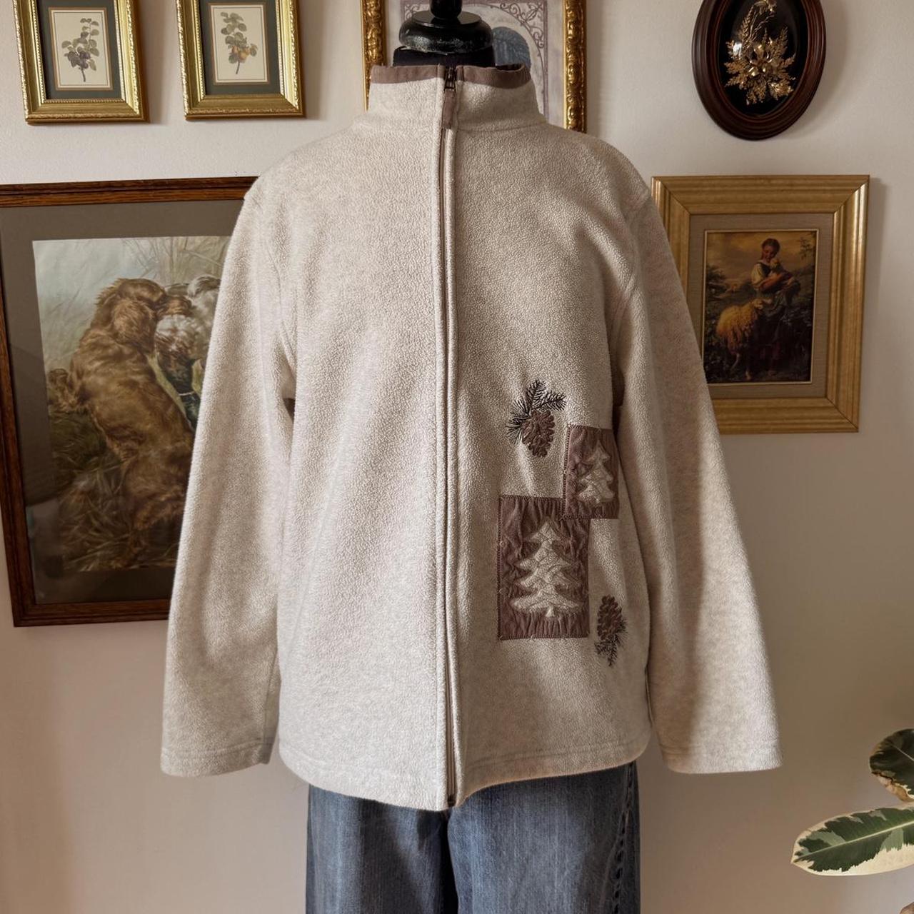 Cream autumnal fleece (L)