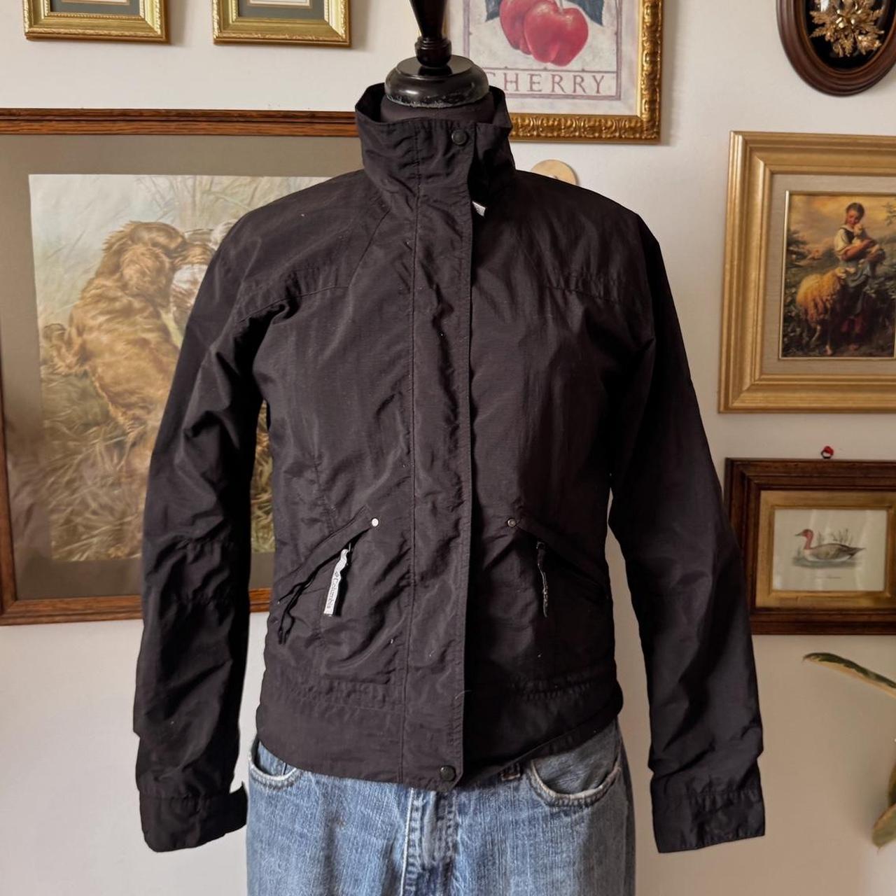 Black funnel neck jacket (S)
