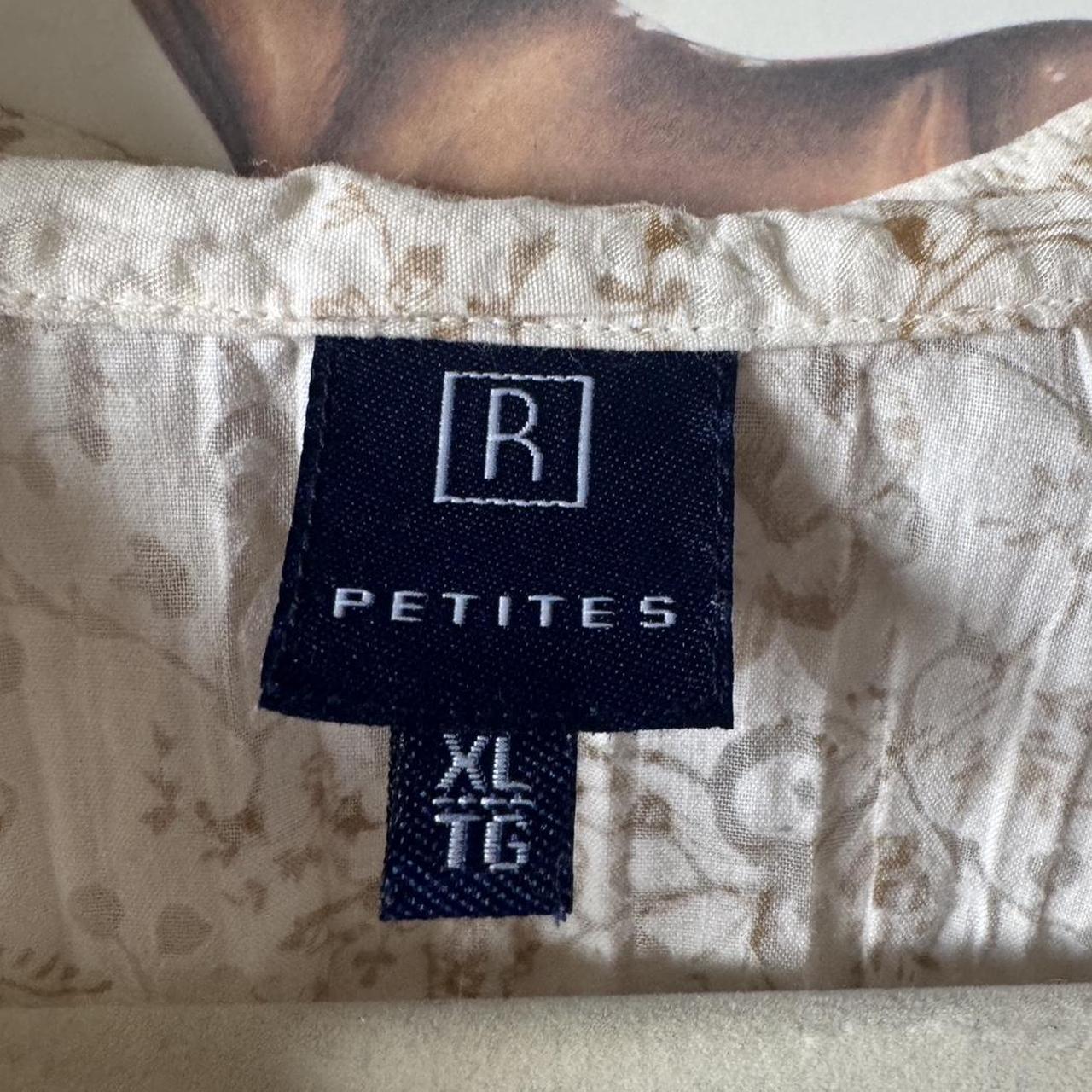 Cream floral cottage blouse (XL)