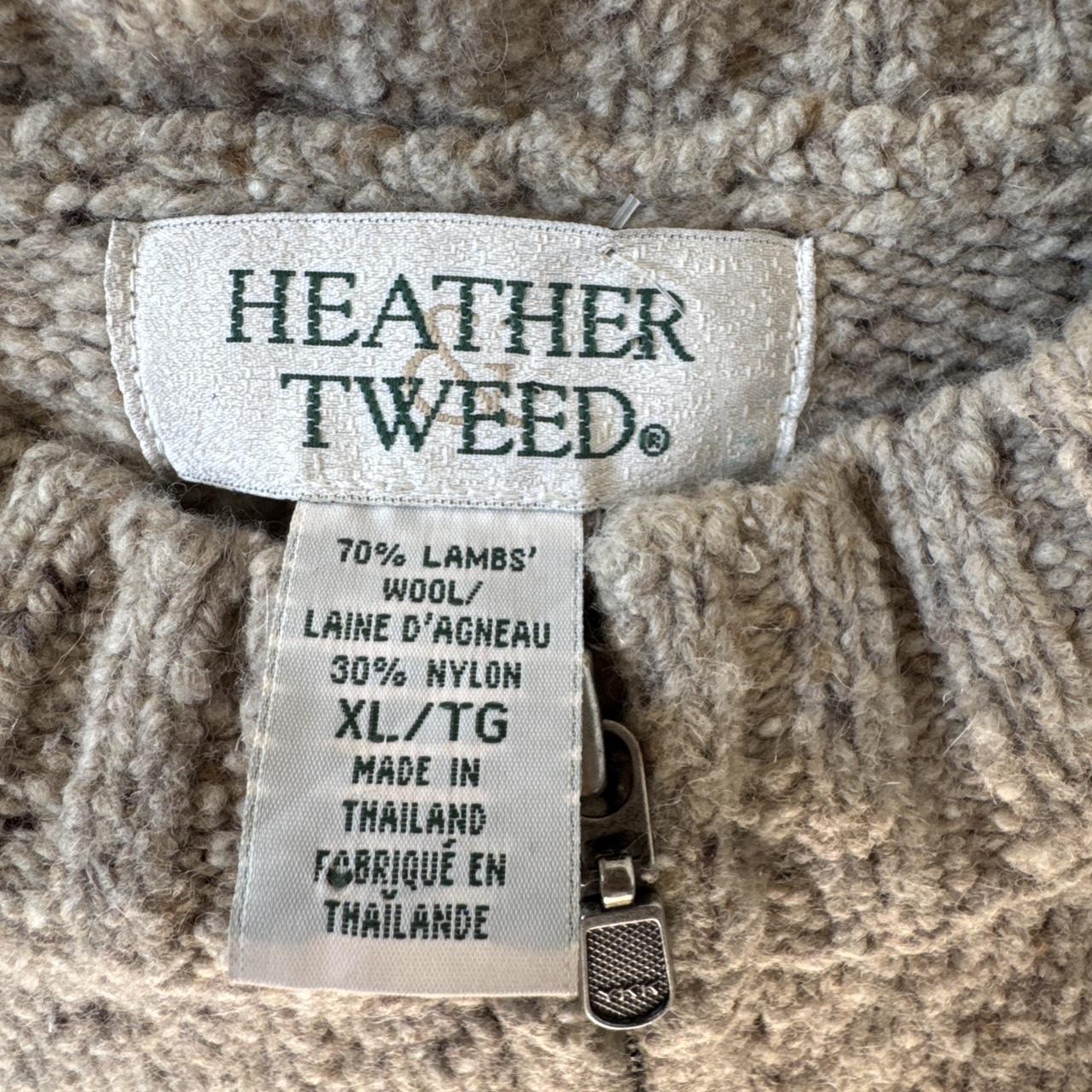 90s tweed cabin knit sweater (XL)
