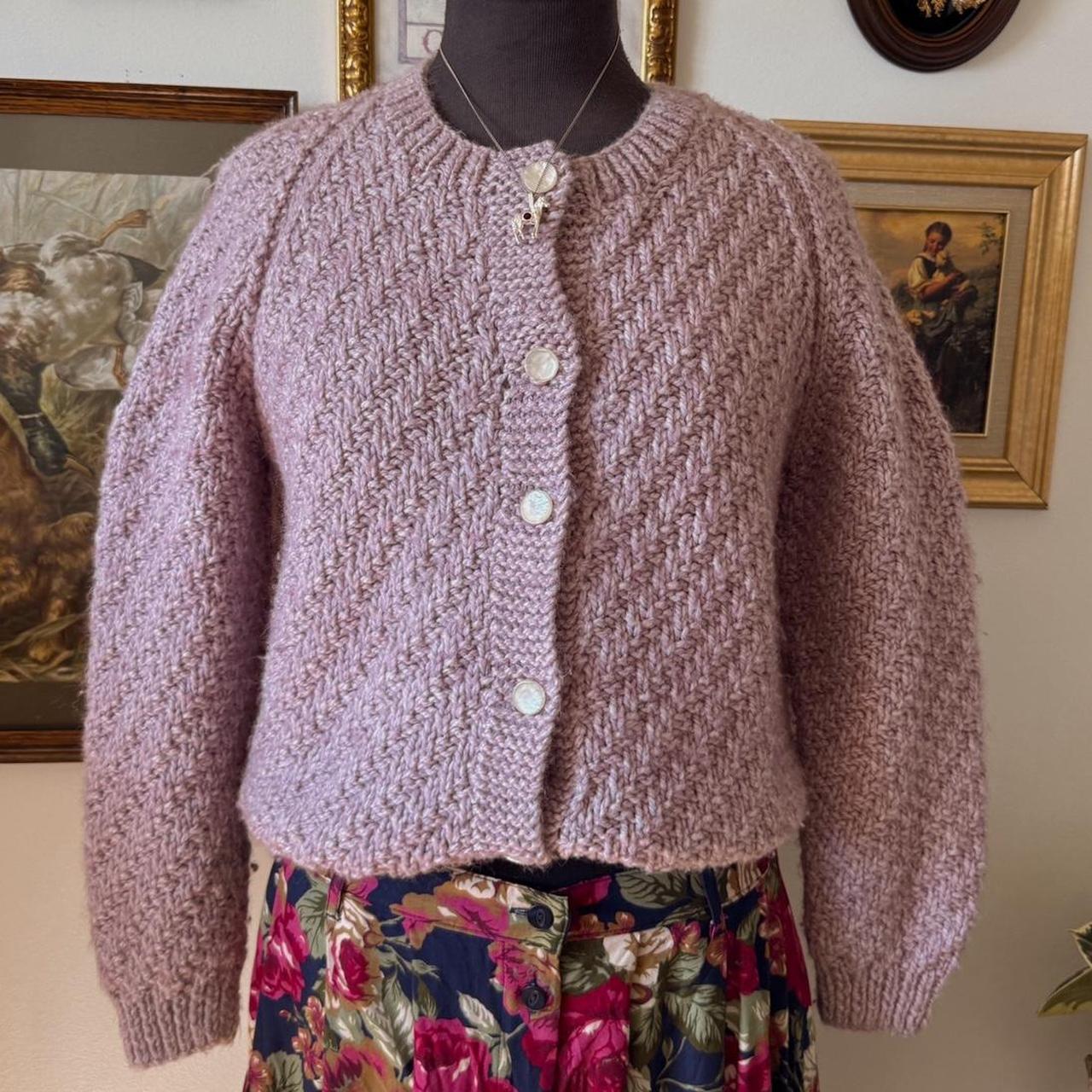 Lilac knit cardigan (S)