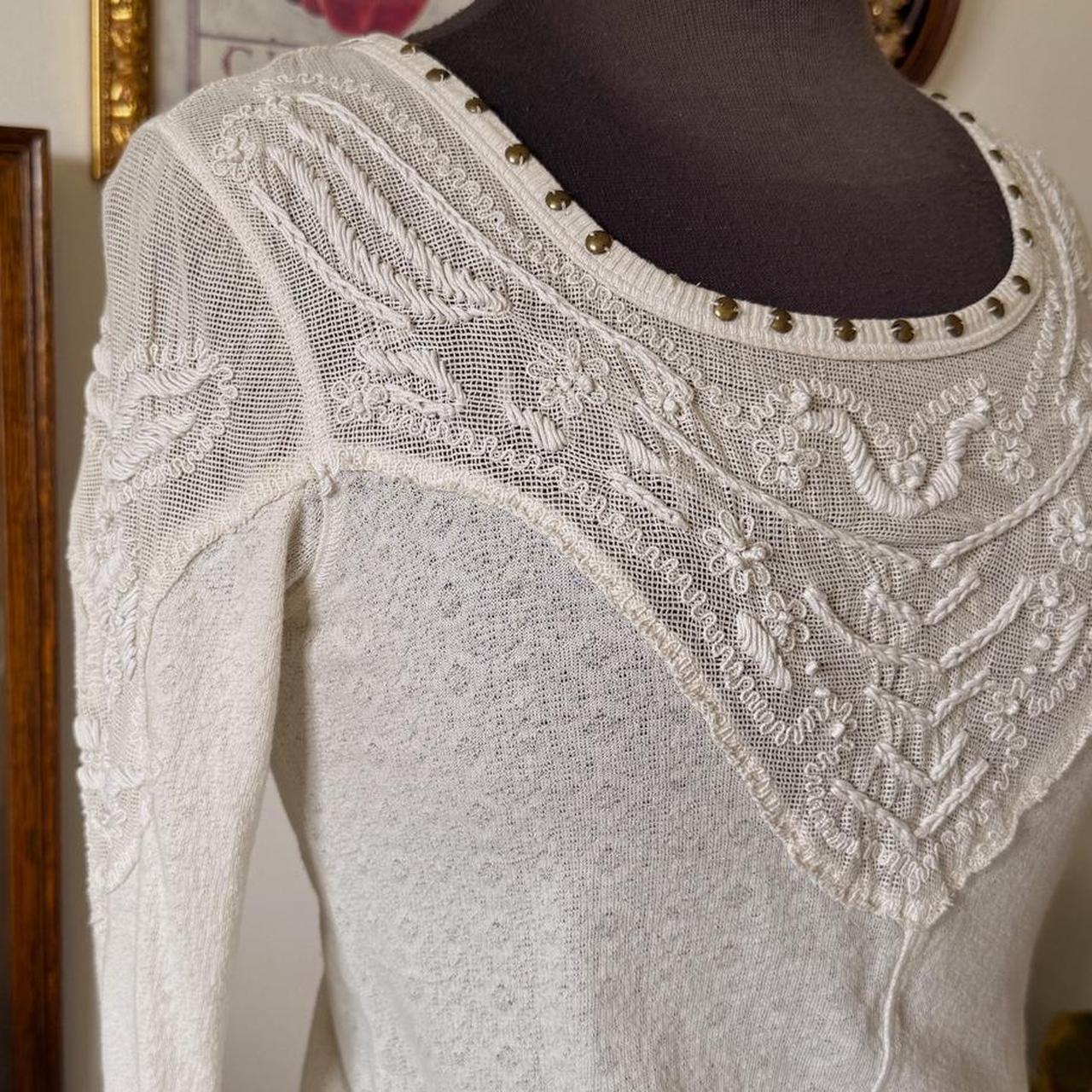 Knitted lace top (XS)