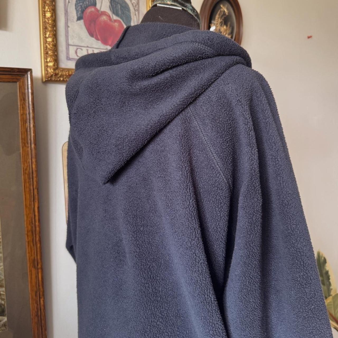 Navy blue fleece zip-up hoodie (XXL)