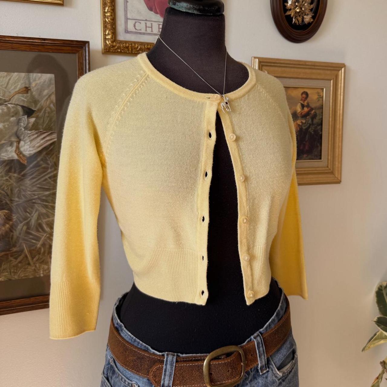 Butter yellow baby button up (XS)