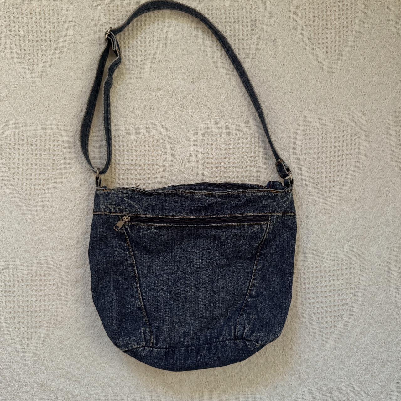 Denim bucket bag