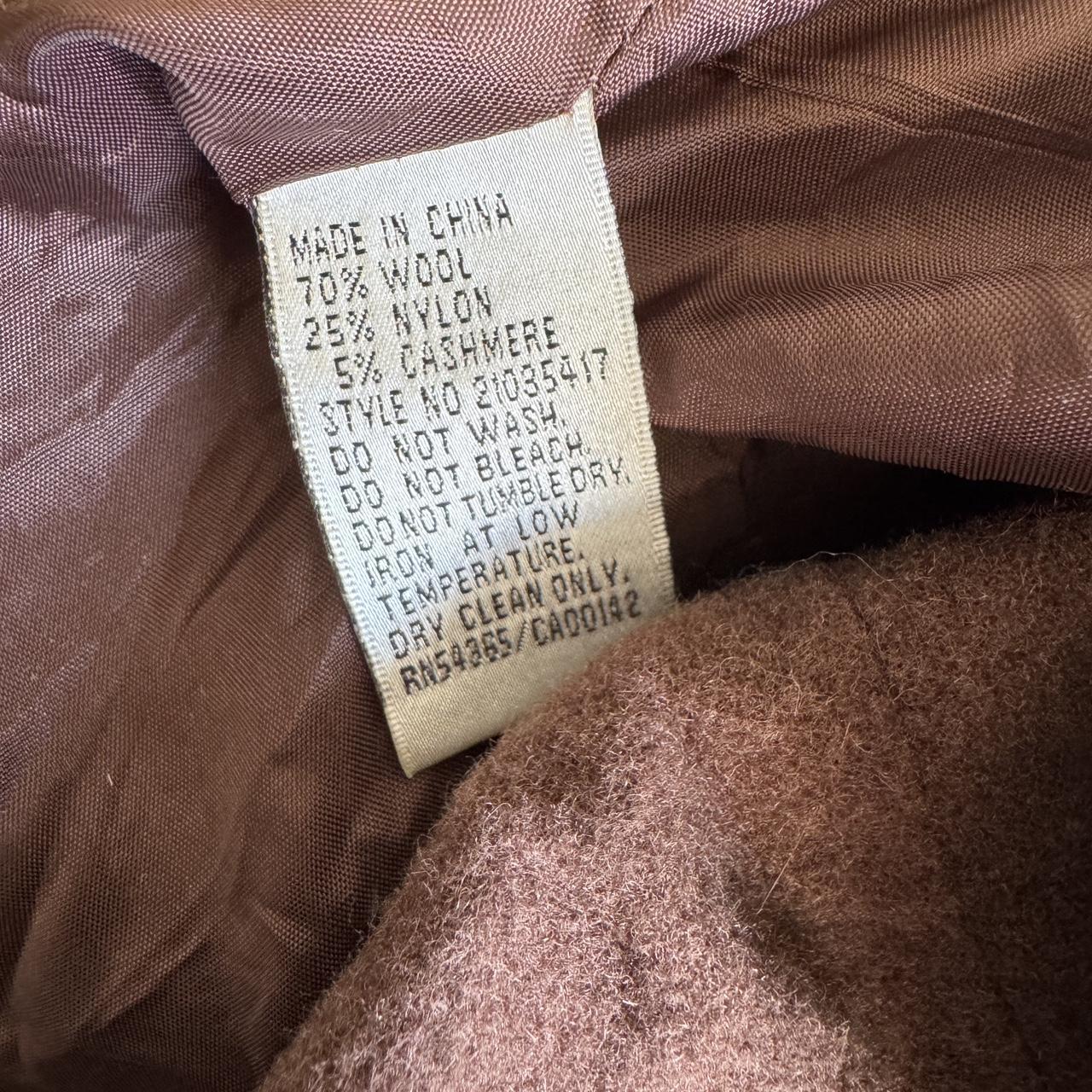 Brown wool pea coat (M)