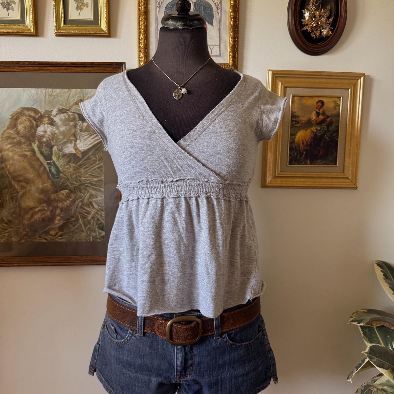 Grey babydoll tee (S/M)