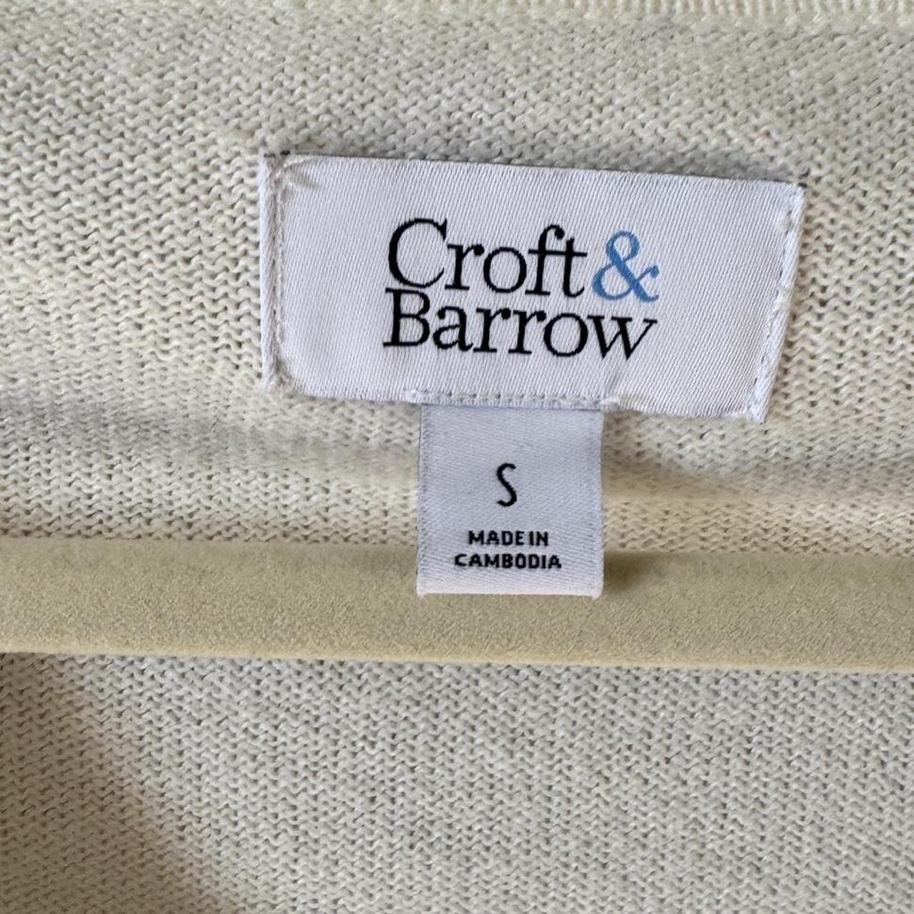Cream knit cardigan (S)