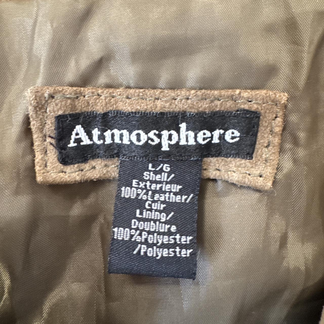 Green suede leather jacket (M)
