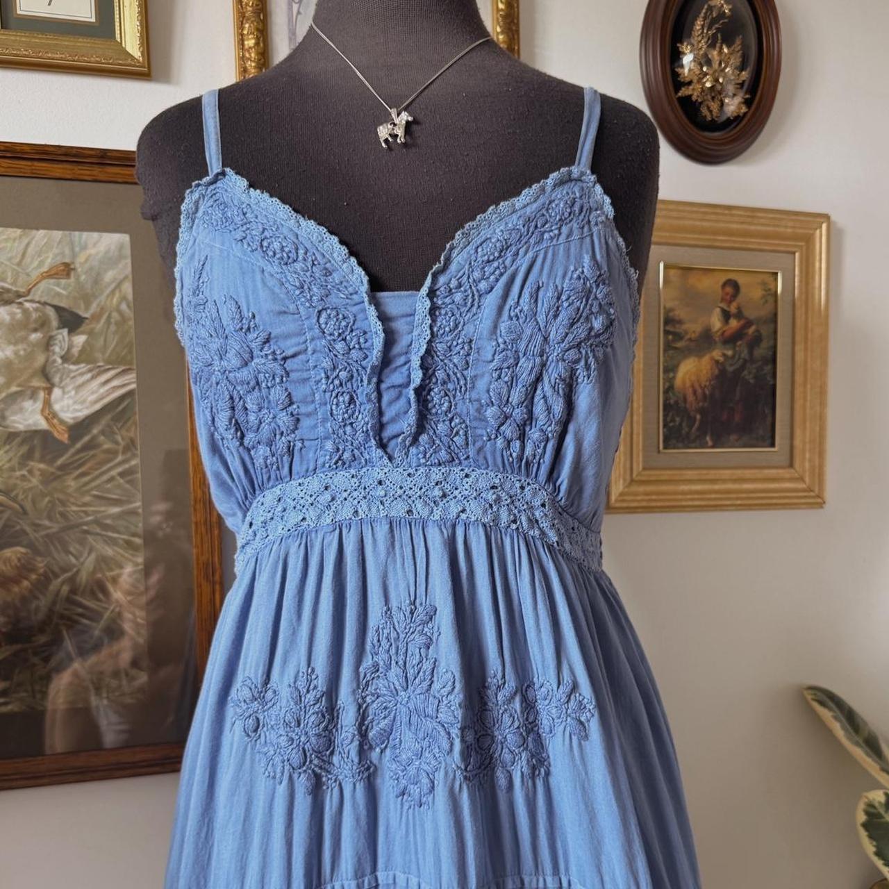 Blue fairy midi dress (S)