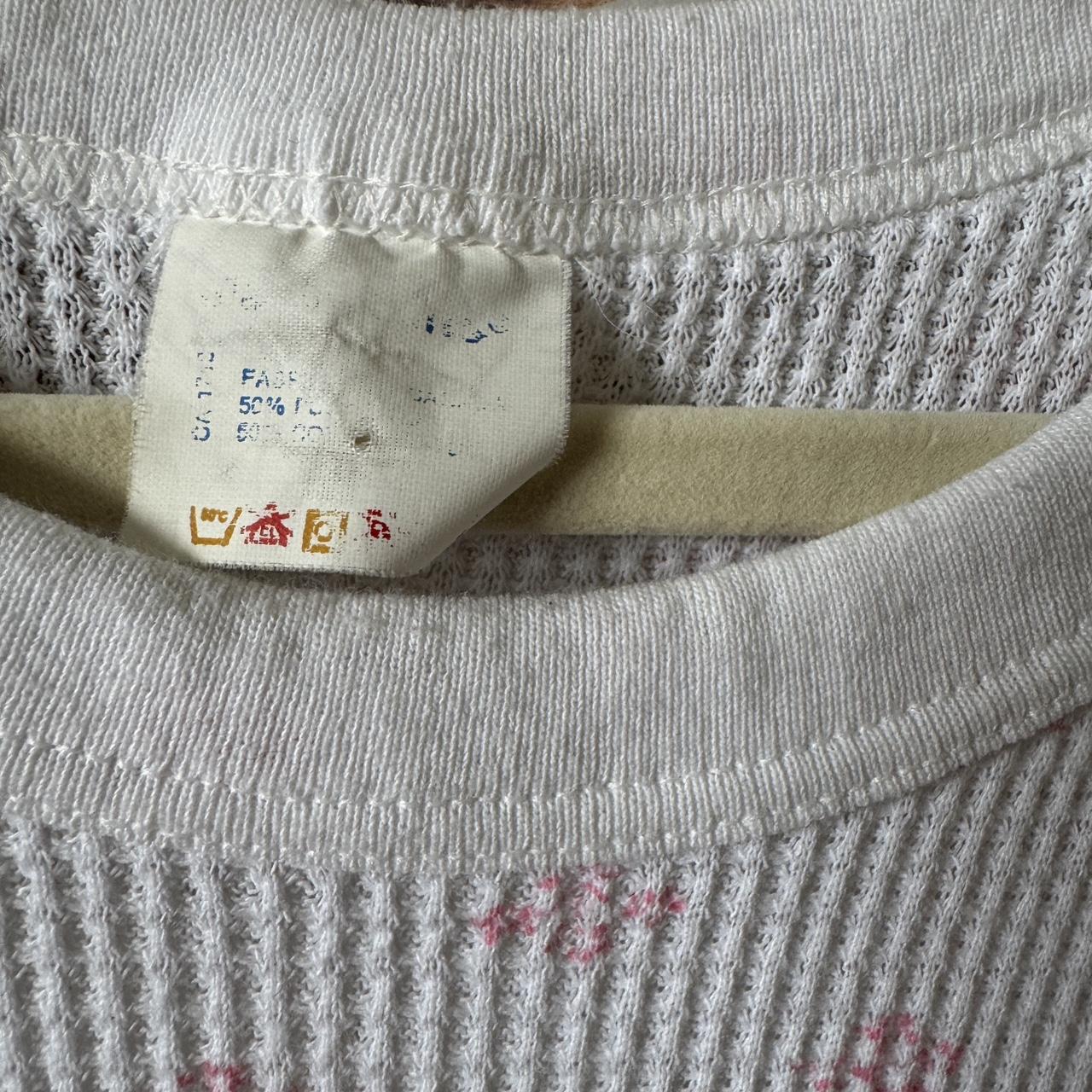 Vintage waffle knit long sleeve (L)