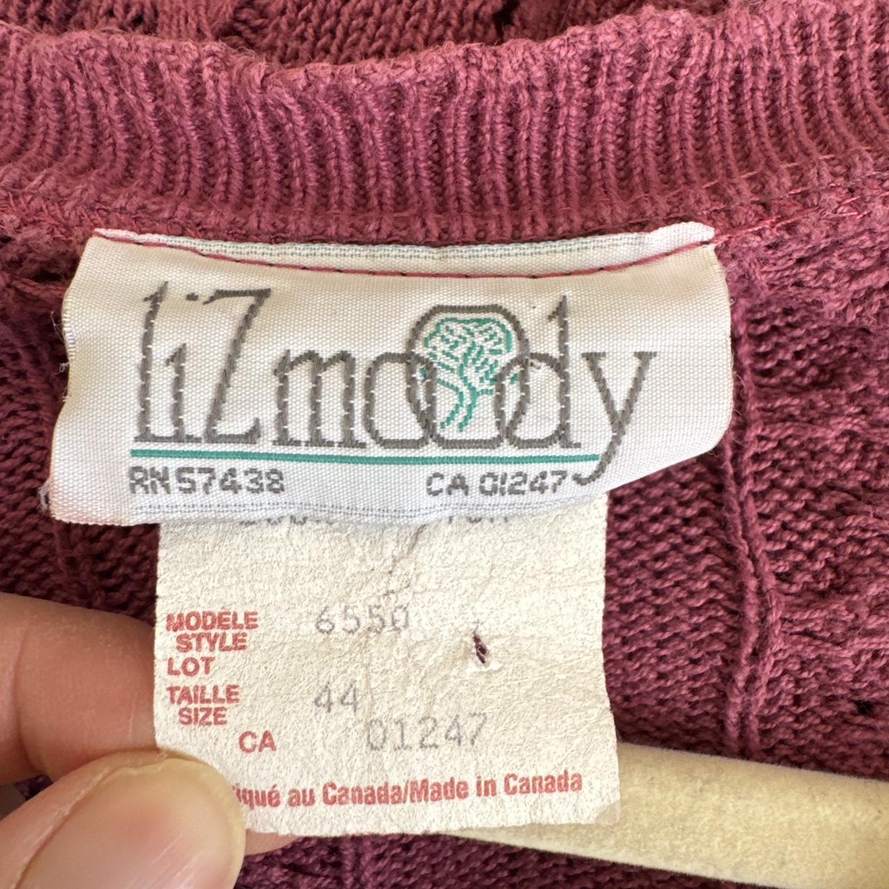 Berry pink knit cardigan (XL)