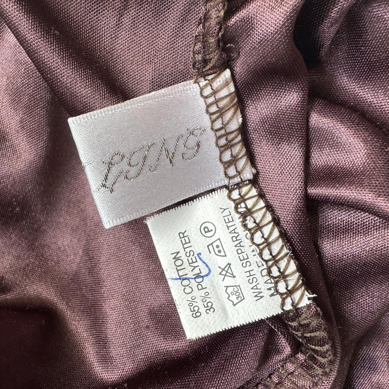 Y2K brown floral midi skirt (M)