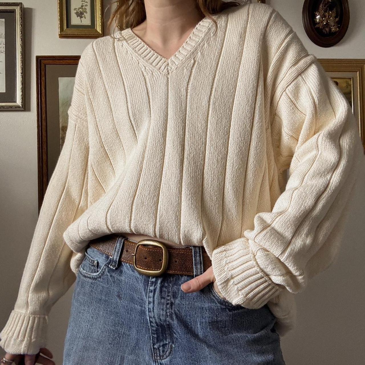 Oversized chunky knit sweater (XL)