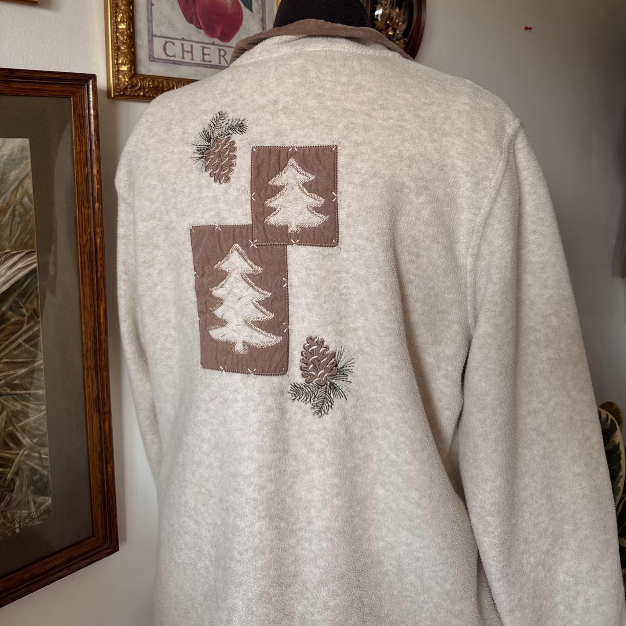 Cream autumnal fleece (L)