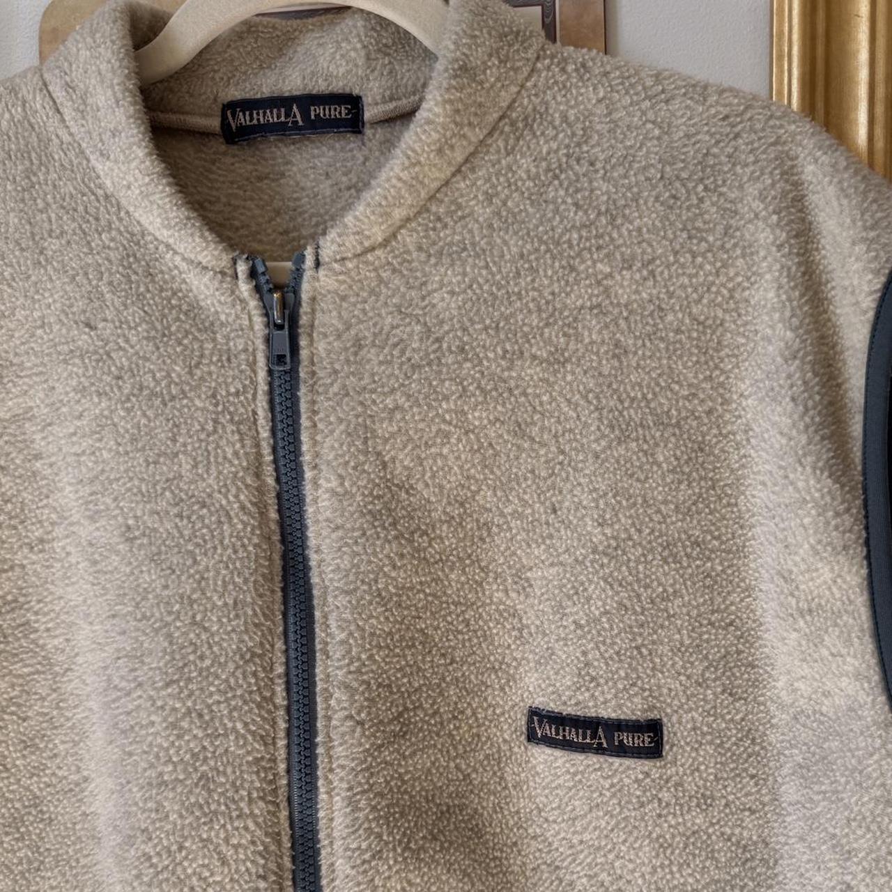 90s cream fleece vest (L)