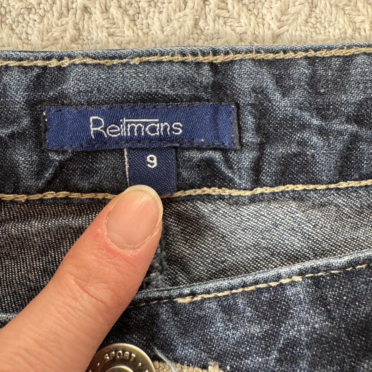 Dark wash denim shorts (S)