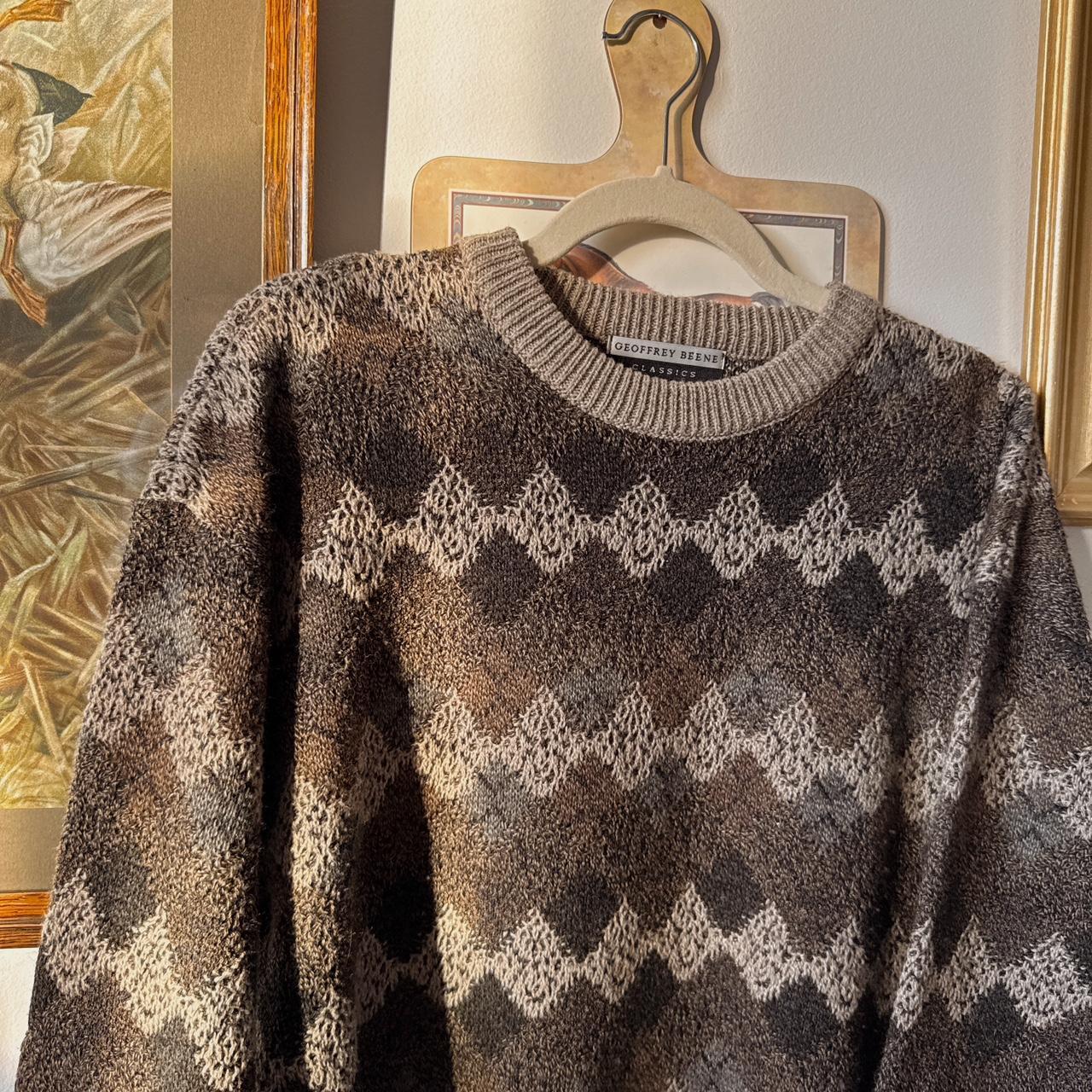 90s cafe knit jumper (L)