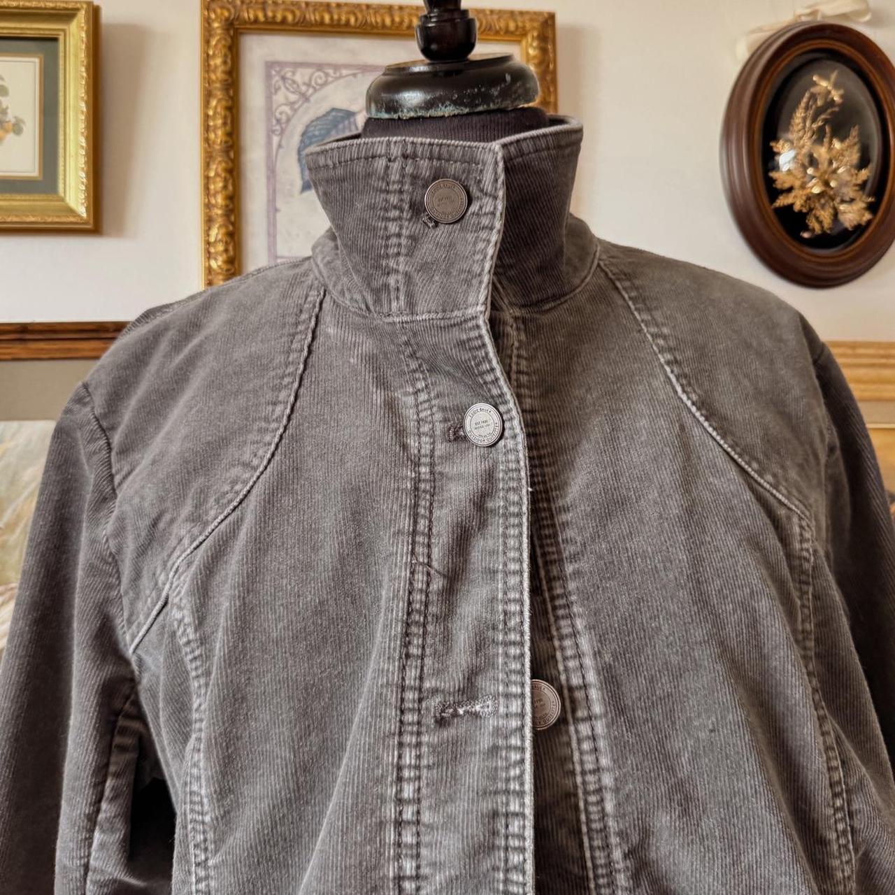 Funnel neck corduroy jacket (L)
