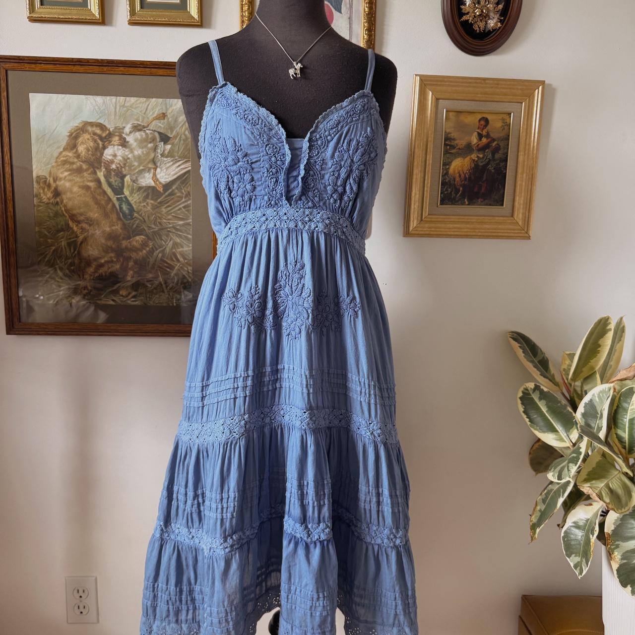 Blue fairy midi dress (S)