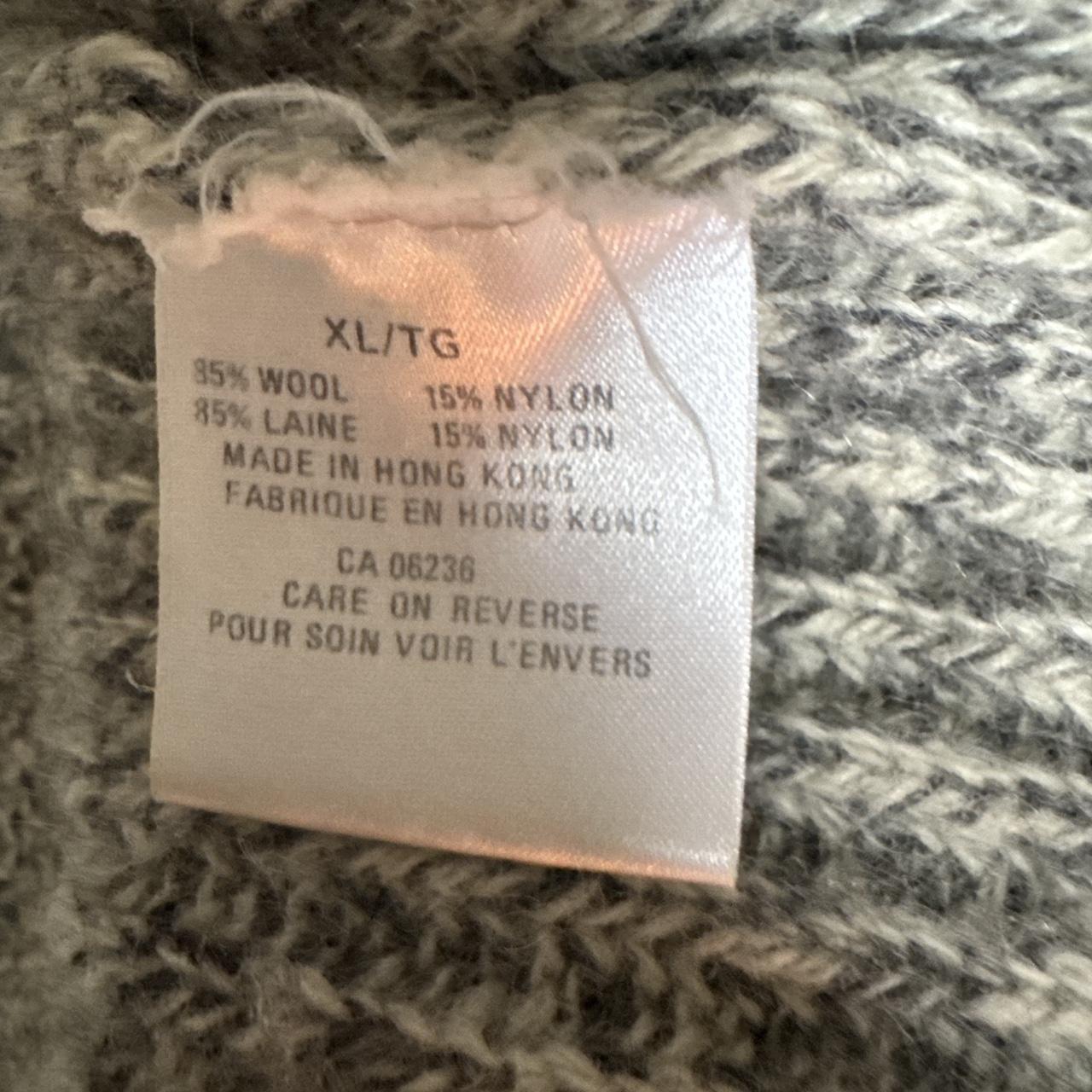 Chunky knit grey slouch cardigan (XL)