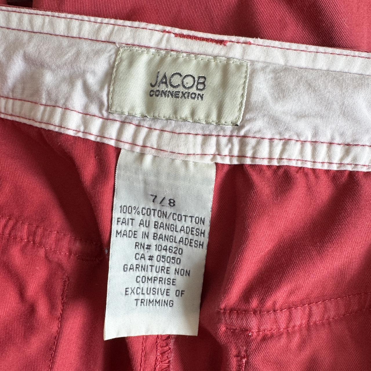 Soft red flare cotton pants (S)