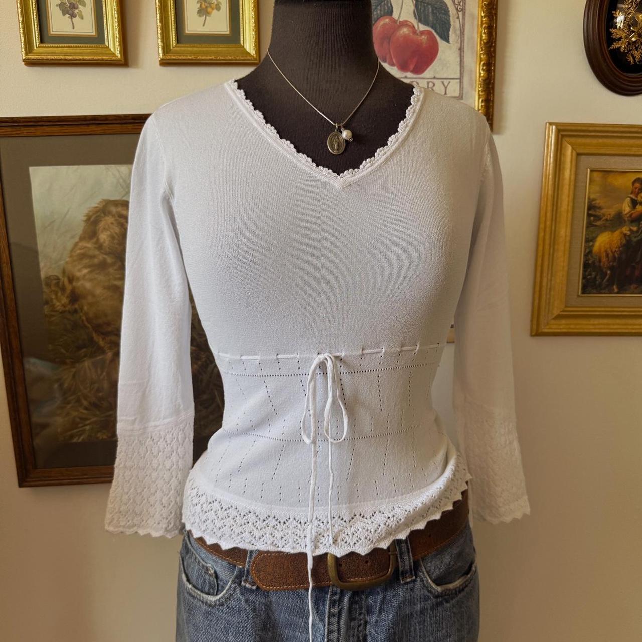 White knit fairy top (M)