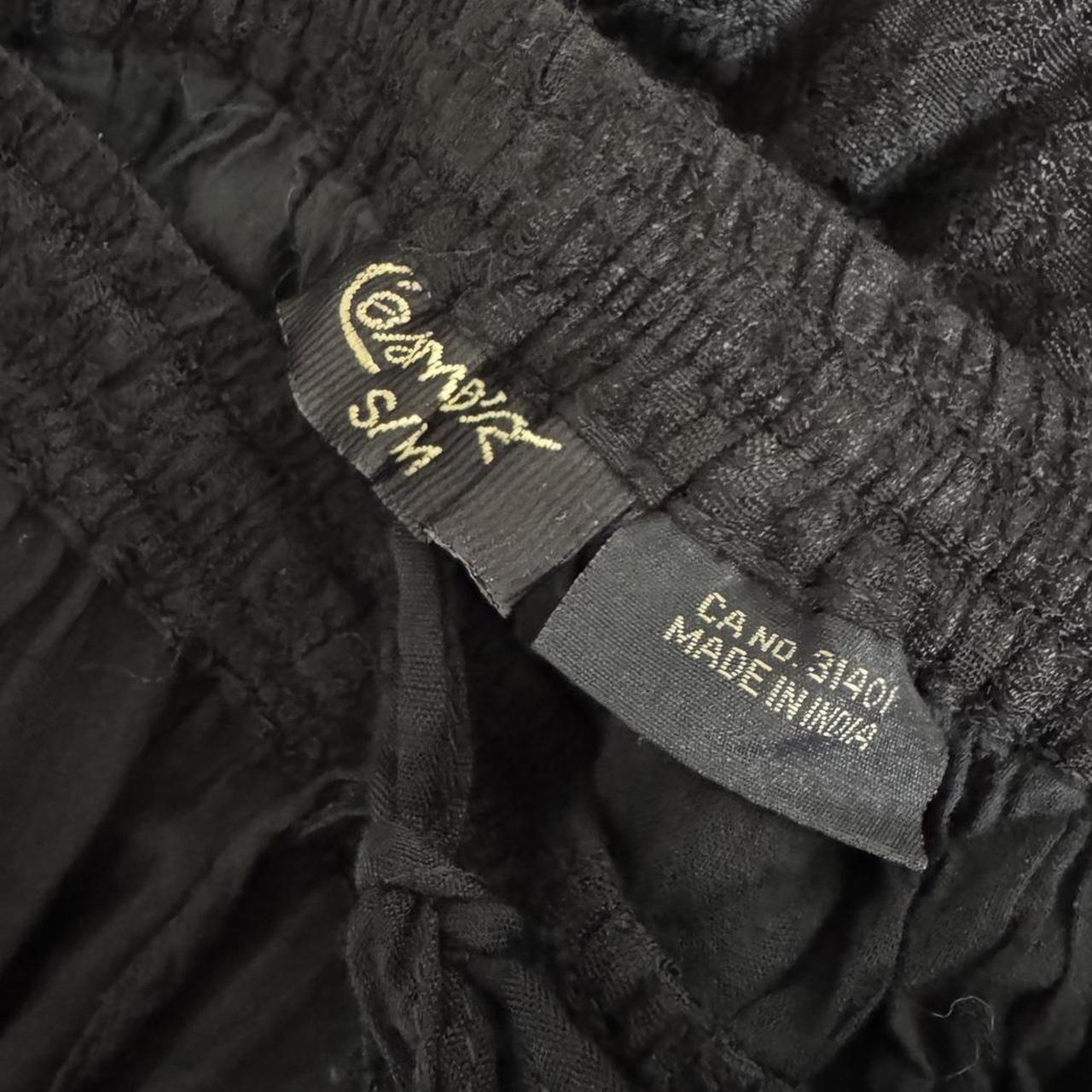 Black boho maxi skirt (S)