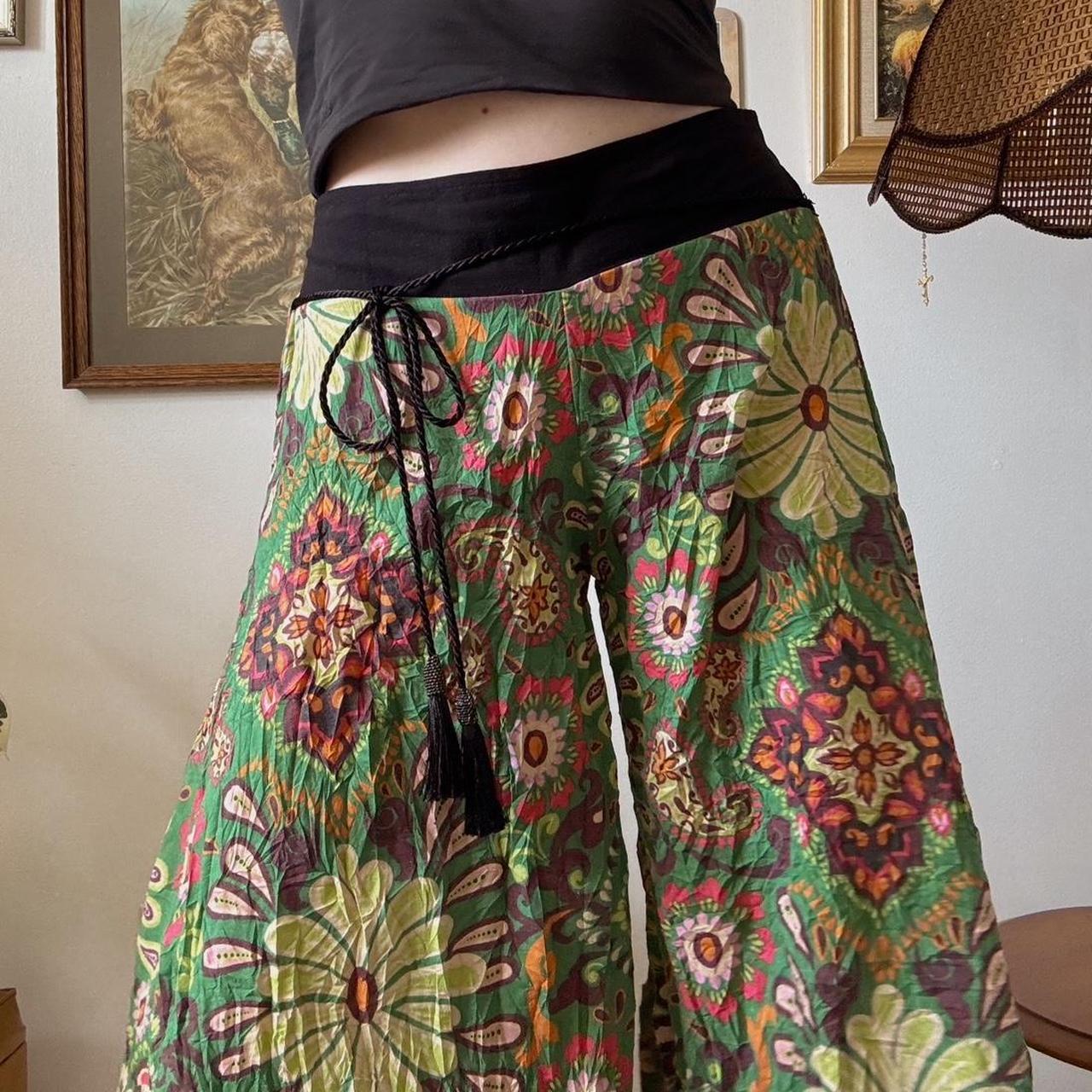 Floral boho wide leg pants (S-L)