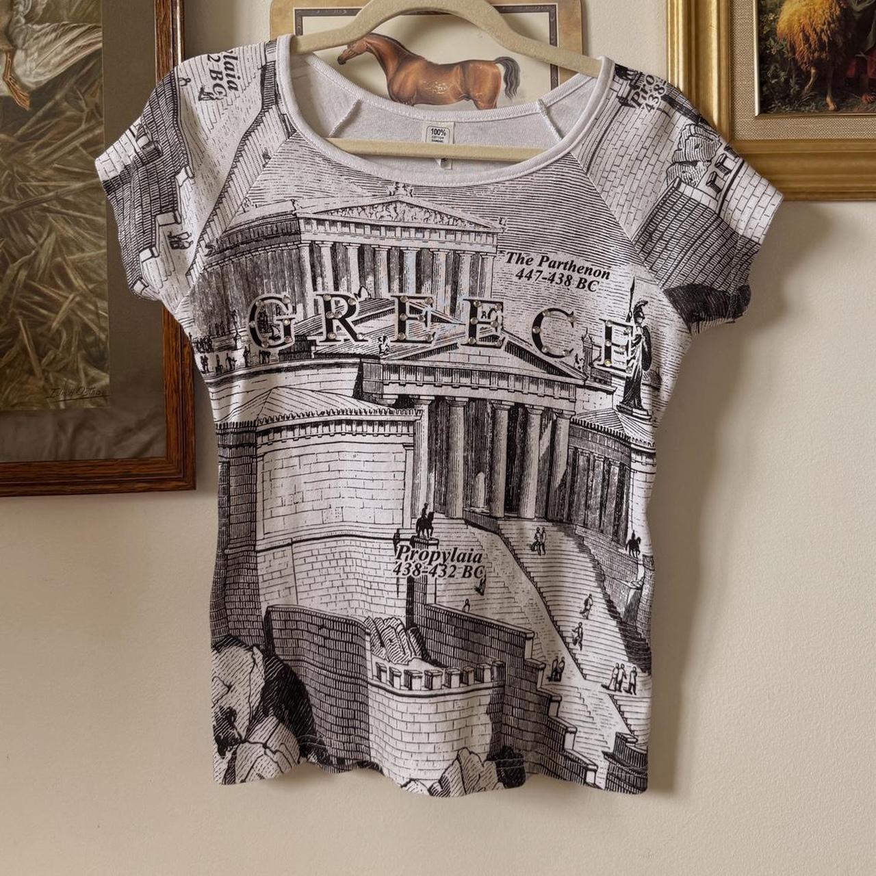 Vintage Greece baby tee (M)