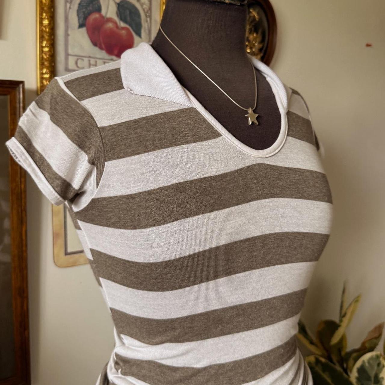 Y2K striped baby tee (XS)