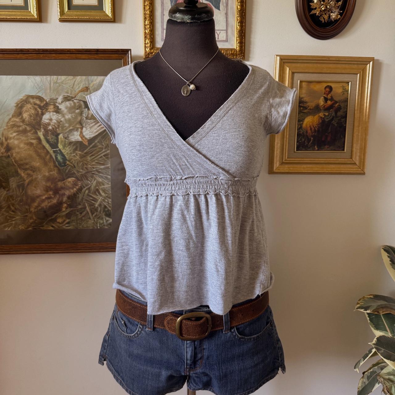 Grey babydoll tee (S/M)
