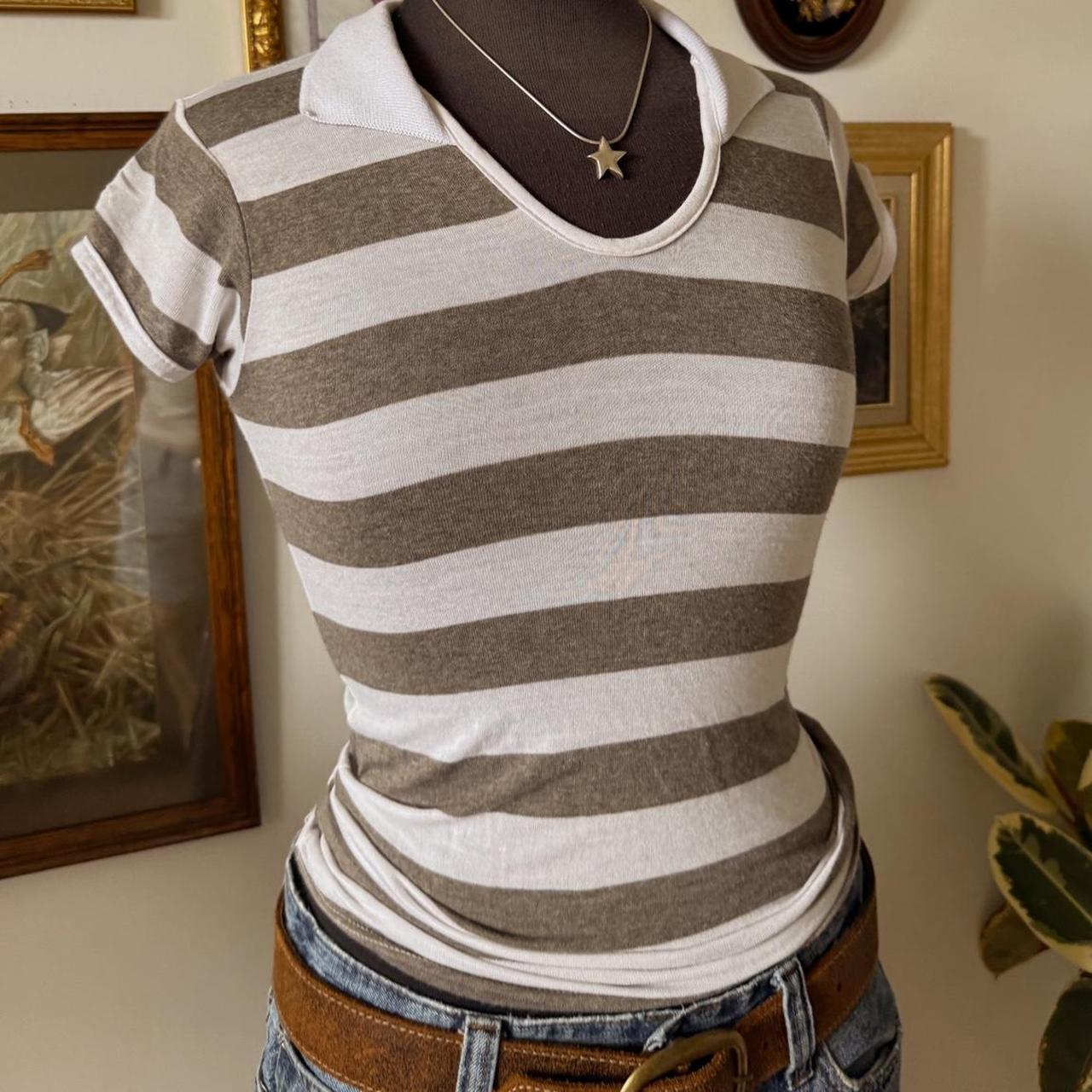Y2K striped baby tee (XS)