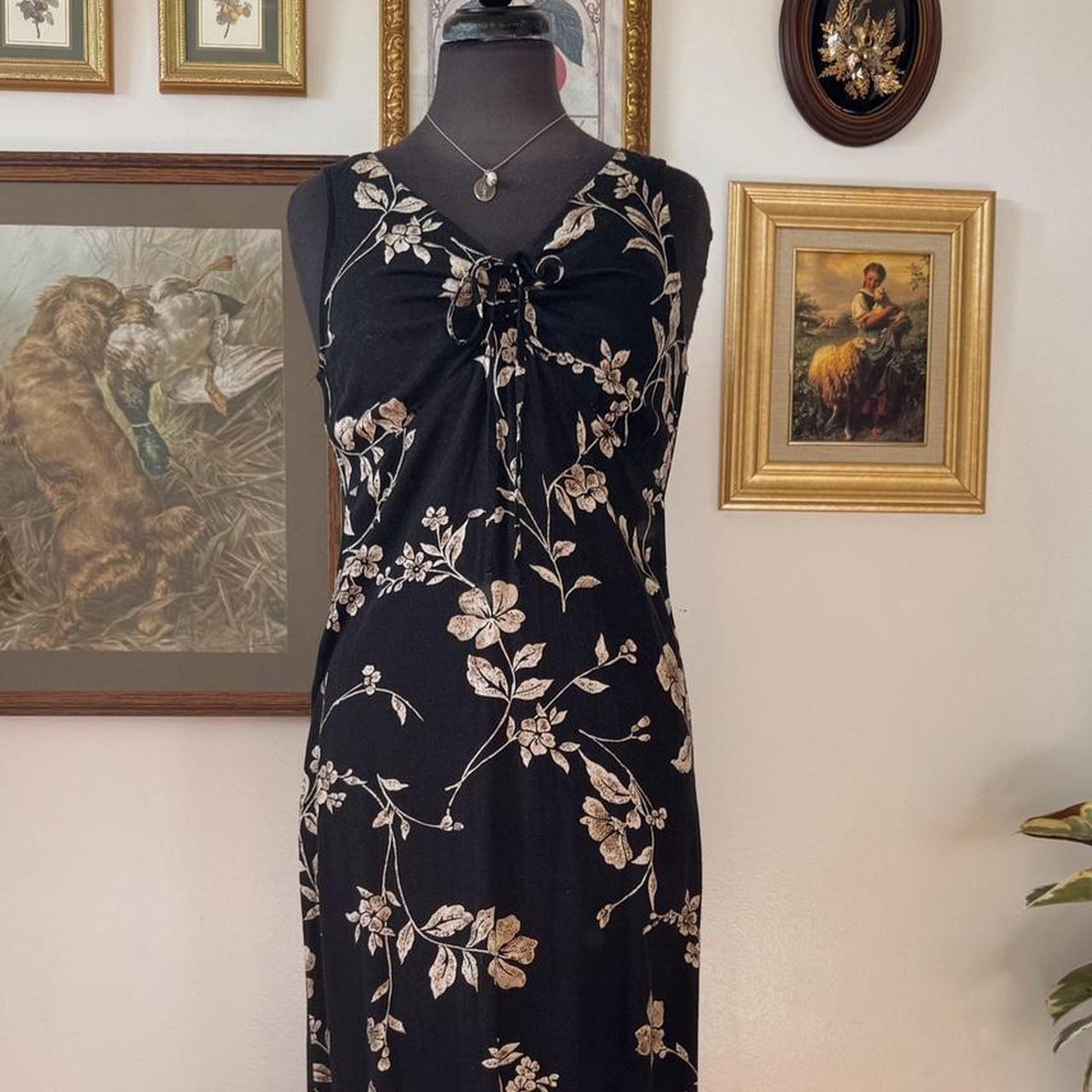 90s floral maxi dress (S)