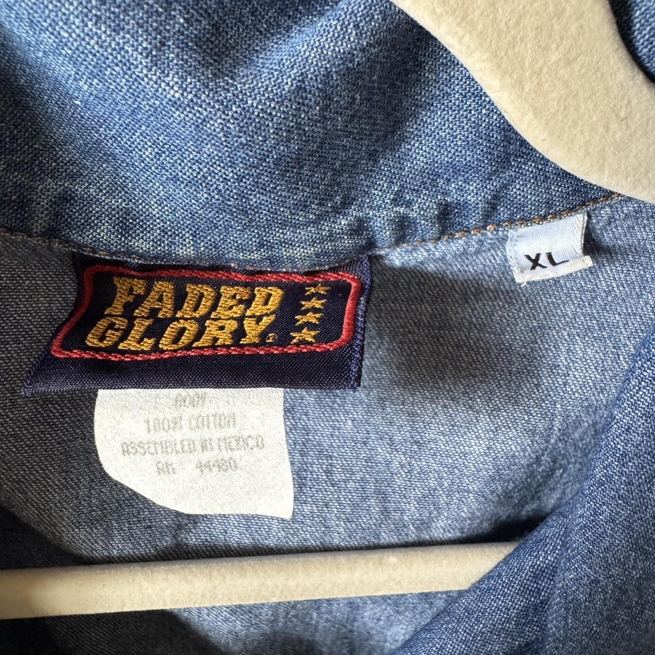 Vintage denim mini dress (XL)