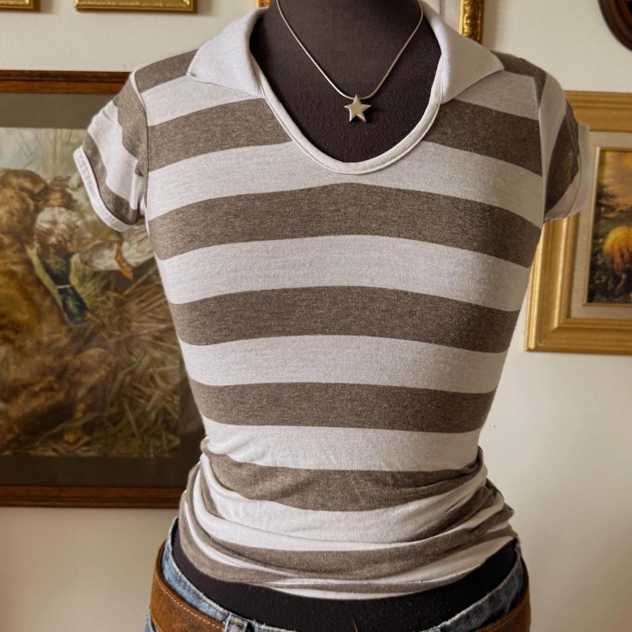 Y2K striped baby tee (XS)