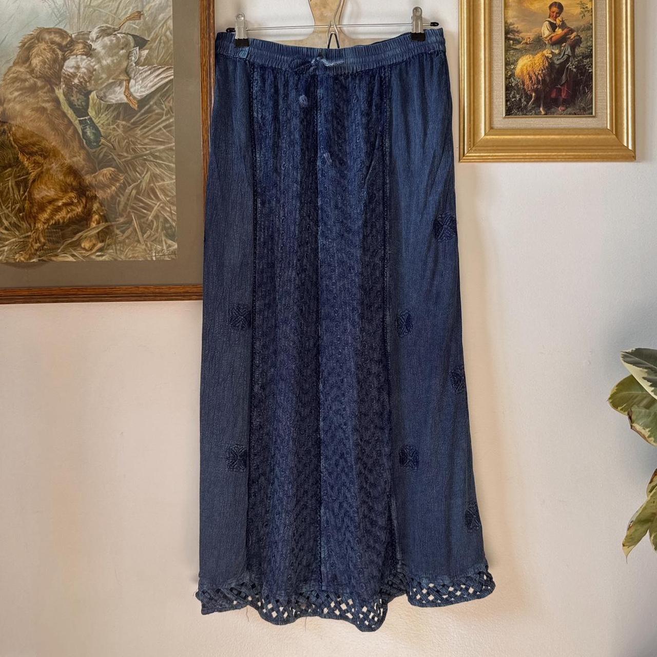 Sapphire blue fairy maxi skirt (L)